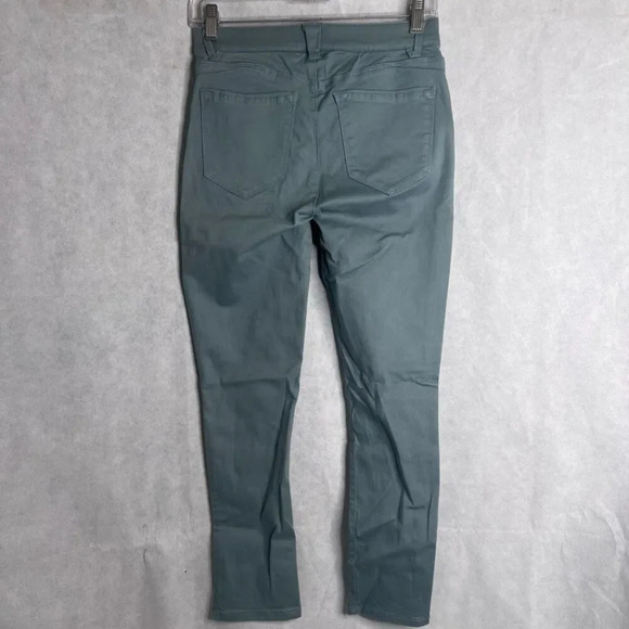 Wit‎ & Wisdom Ab Solution Light Green Twill Skinny Trouser Pants Sz 0 - Picture 2 of 10